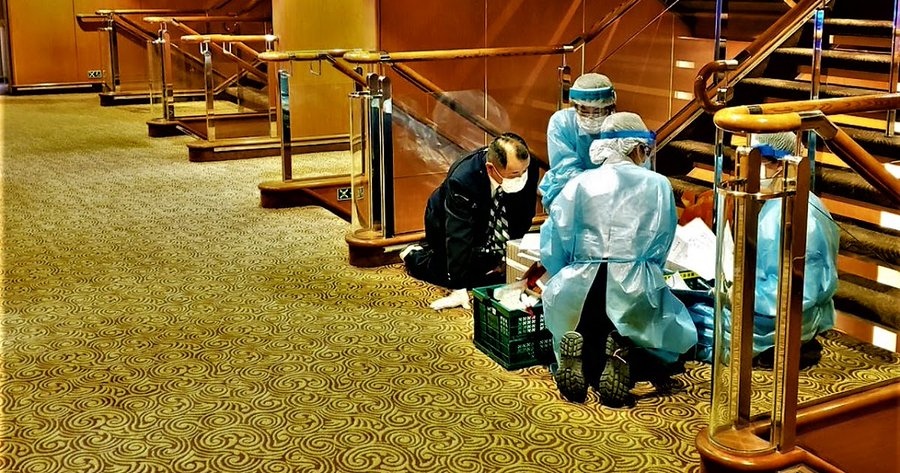 На круизном лайнере Diamond Princess зафиксировано 20 заболевших коронавирусом